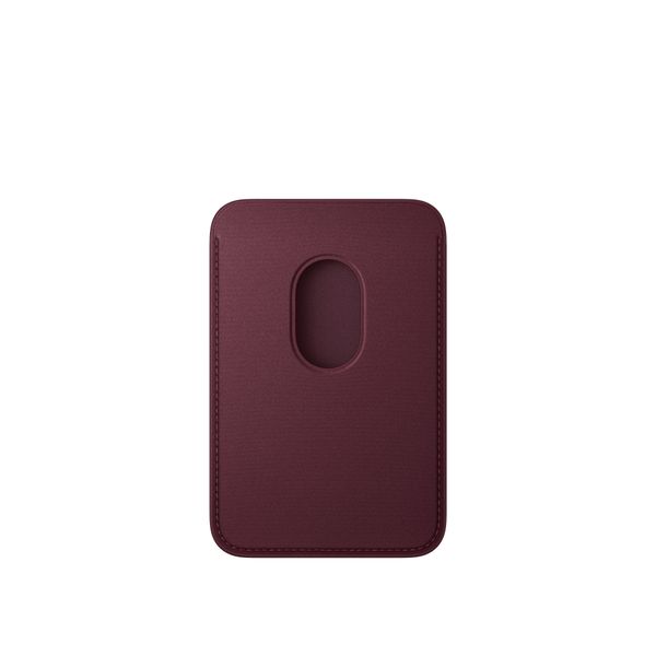 Apple FineWoven Wallet MagSafe avec la fonction 'Localiser' - Burgundy