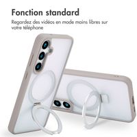 Accezz Coque Ring Stand avec MagSafe Samsung Galaxy S24 Plus - Gris