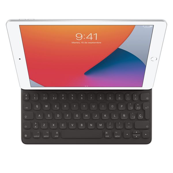 Apple Smart Keyboard Apple iPad 9 (2021) 10.2 pouces / iPad 8 (2020) 10.2 pouces / iPad 7 (2019) 10.2 pouces / Air 3 (2019) / Pro 10.5 (2017) - QWERTY / IT - Noir