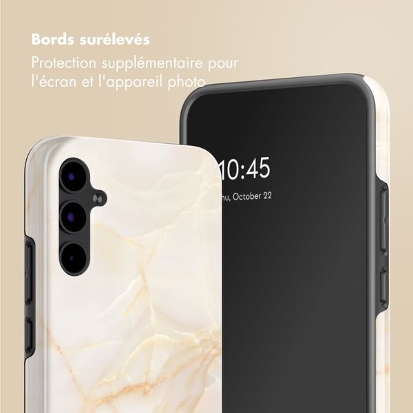 Selencia Coque arrière Vivid Samsung Galaxy A34 (5G) - Golden Beige Marble