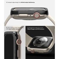 Ringke Style de lunette Apple Watch 7 / 8 / 9 - 45 mm - Hairline Plain Silver