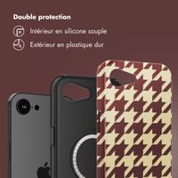 Selencia Coque arrière Vivid avec MagSafe Apple iPhone 17e / 16e - Pied-de-Poule