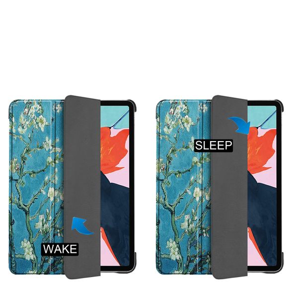 imoshion Coque tablette Design Trifold Apple iPad Air 11 pouces (2026) M4 / (2025) M3 / (2024) M2 / Air 5 (2022) / Air 4 (2020) - Green Plant
