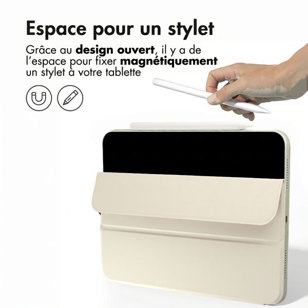 imoshion Magnetic etui de téléphone portefeuille Apple iPad Pro 13 (2025) M5 / (2024) M4 - Beige