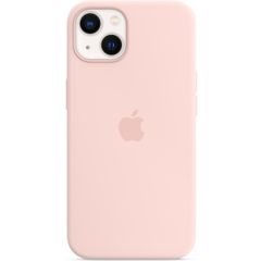Apple Coque en silicone MagSafe Apple iPhone 13 - Chalk Pink