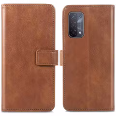 imoshion Étui de télephone portefeuille de luxe Oppo A74 (5G) / A54 (5G) - Marron
