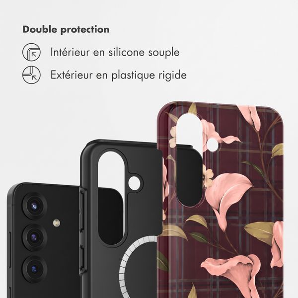 Selencia Coque arrière Vivid avec MagSafe Samsung Galaxy S25 - Autumn Muse