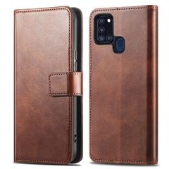 imoshion Étui de télephone portefeuille de luxe Samsung Galaxy A21s - Marron foncé
