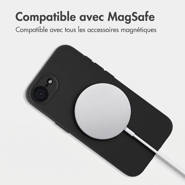 Accezz Coque Grip avec MagSafe Apple iPhone 17e / 16e - Noir