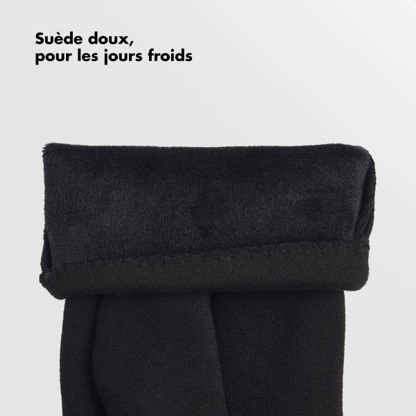 Selencia Gants Tactiles Effet Daim - Homme - Taille L - Noir