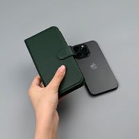 Selencia Étui portefeuille amovible Olyn avec MagSafe Apple iPhone 14 / 13 - Vert