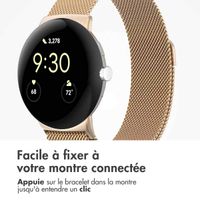 imoshion Bracelet magnétique milanais Google Pixel Watch 3 / 4 (45 mm) - Rose Gold