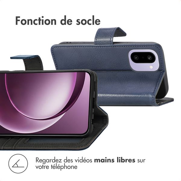 imoshion Étui de télephone portefeuille de luxe OnePlus 15R - Bleu foncé