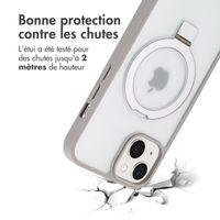 Accezz Coque Ring Stand avec MagSafe Apple iPhone 13 - Gris