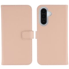 Selencia Étui portefeuille en cuir véritable Samsung Galaxy A27 (5G) - Dusty Pink
