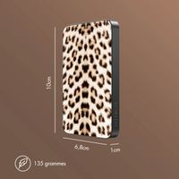 Selencia Powerbank Vivid 5 000 mAh - MagSafe et Qi - Noir / Leopard
