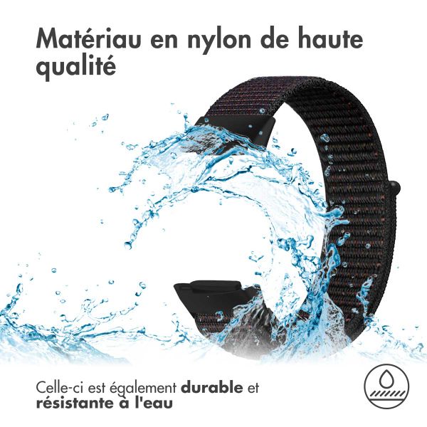 imoshion Bracelet en nylon Fitbit Charge 5 - Taille S - Noir