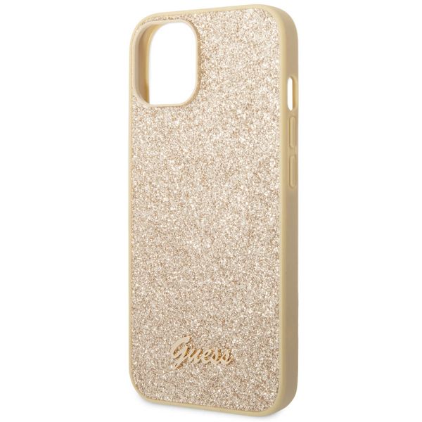 Guess Coque Glitter Flakes Apple iPhone 14 - Doré