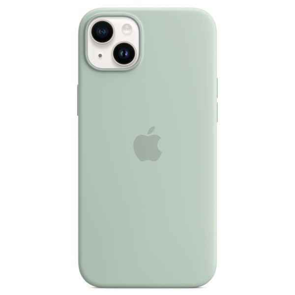 Apple Coque en silicone MagSafe Apple iPhone 14 Plus - Succulent