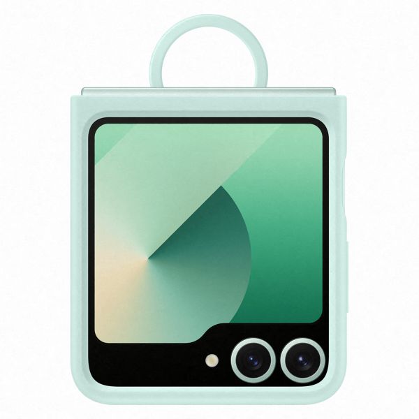 Samsung Original Coque en silicone Ring Samsung Galaxy Z Flip 6 / Flip 7 FE - Mint
