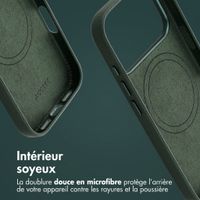 Accezz Coque arrière en cuir avec MagSafe Apple iPhone 18 Pro Max / 17 Pro Max - Cedar Green
