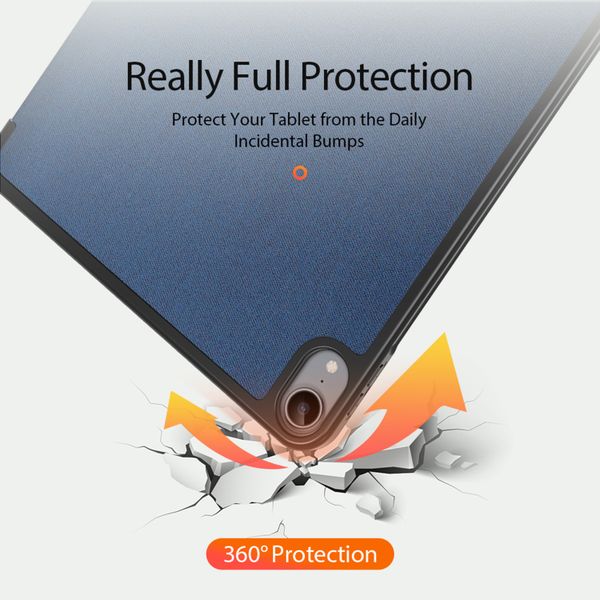 Dux Ducis Coque tablette Domo Apple iPad Air 11 pouces (2026) M4 / (2025) M3 / (2024) M2 / Air 5 (2022) / Air 4 (2020) - Bleu foncé