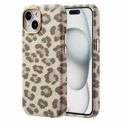 Selencia Coque Sabi imprimé panthère avec MagSafe Apple iPhone 15 - Soft Ivory