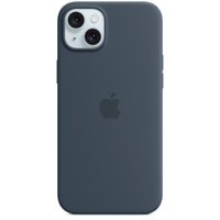 Apple Coque en silicone MagSafe Apple iPhone 15 Plus - Storm Blue