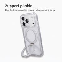 Accezz Coque Ring Stand avec MagSafe Apple iPhone 18 Pro Max / 17 Pro Max - Transparent