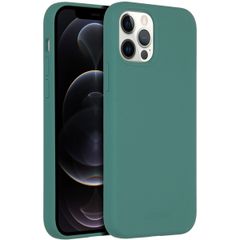 Accezz Coque Liquid Silicone avec MagSafe Apple iPhone 12 (Pro) - Vert foncé
