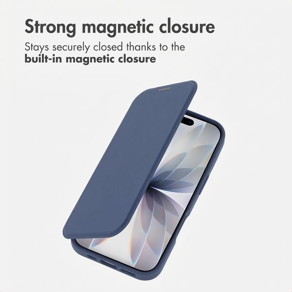imoshion Bookcase transparente avec MagSafe Apple iPhone 17 - Bleu
