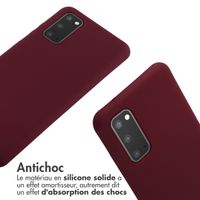 imoshion Coque en silicone avec cordon Samsung Galaxy S20 - Rouge foncé