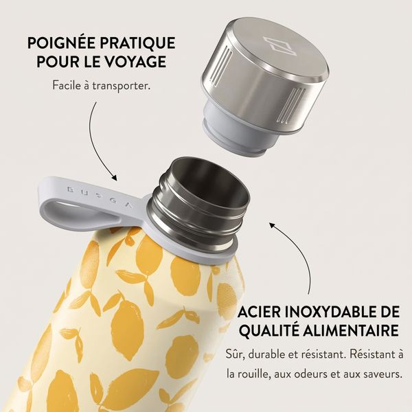 Burga Water Bottle - 500 ml - Lemon Tart