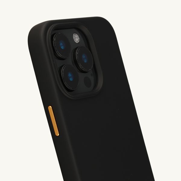 Selencia Coque arrière Rivièra avec MagSafe avec crochets amovibles Apple iPhone 15 Pro - Velvet Black