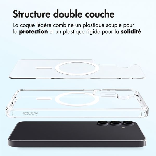 Accezz Coque arrière Xtreme Impact avec MagSafe Samsung Galaxy S26 FE - Transparent