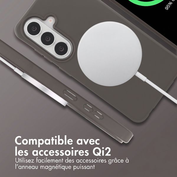 imoshion Coque arrière Color avec cordon amovible et MagSafe Samsung Galaxy S26 - Black Coffee
