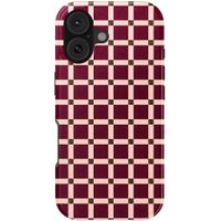 Selencia Coque arrière Vivid avec MagSafe Apple iPhone 17 - Check This Burgundy