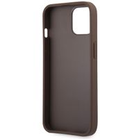 Guess Coque 4G Metal Logo Backcover Apple iPhone 13 Mini - Marron
