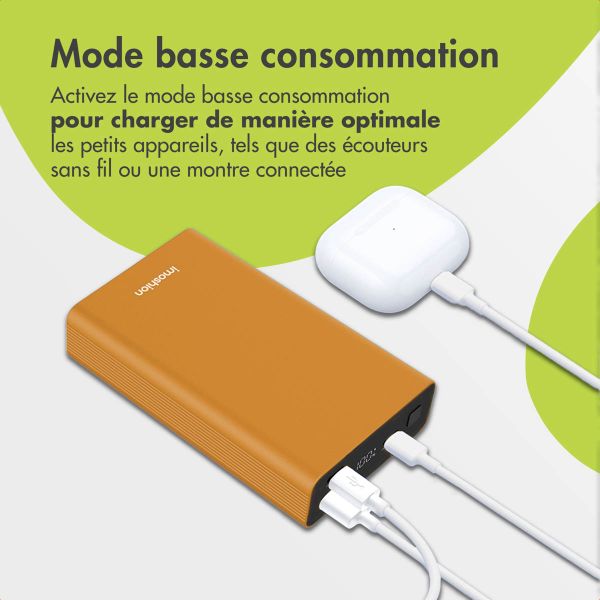 imoshion Ultra Series Aluminium Batterie externe 20.000 mAh - Charge rapide jusqu'à 33 watts - Gold
