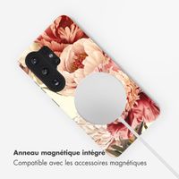 Selencia Coque arrière Vivid avec MagSafe Samsung Galaxy S26 Ultra - Vintage Peony
