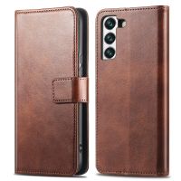 imoshion Étui de télephone portefeuille de luxe Samsung Galaxy S21 FE - Marron foncé