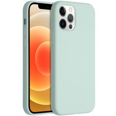 Accezz Coque Liquid Silicone Apple iPhone 12 (Pro) - Sky Blue