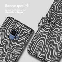imoshion Étui de télephone portefeuille Design Samsung Galaxy S9 - Black And White