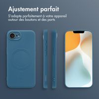 imoshion Coque Couleur avec MagSafe Apple iPhone 17e / 16e - Bleu foncé