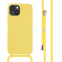 imoshion Coque en silicone avec cordon Apple iPhone 15 - Jaune