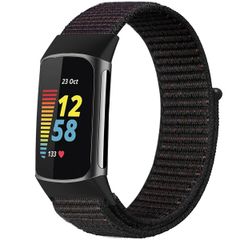 imoshion Bracelet en nylon Fitbit Charge 5 - Taille S - Noir