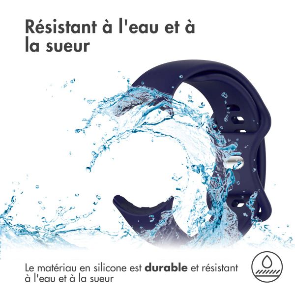imoshion Bracelet en silicone⁺ Google Pixel Watch / Watch 2 / Watch 3 / Watch 4 (41 mm) - Taille L - Bleu foncé