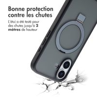 Accezz Coque Ring Stand avec MagSafe Apple iPhone 17 - Noir