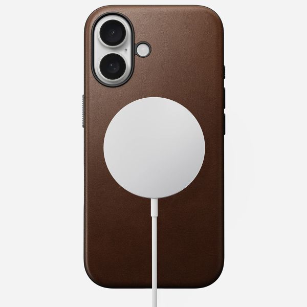 Nomad Coque Modern Leather avec MagSafe Apple iPhone 16 - Marron