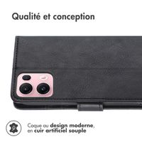 imoshion Étui de télephone portefeuille de luxe Oppo Reno 13 Pro - Noir